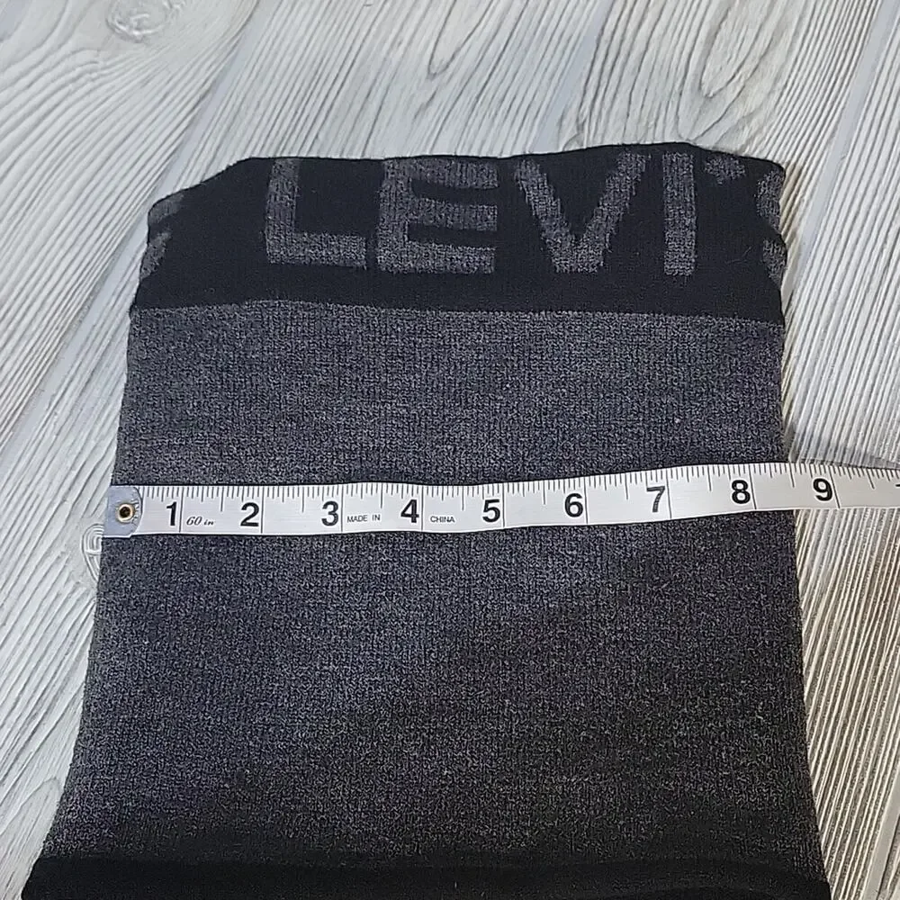 Levi's Grey/Black Knit Neck Warmer